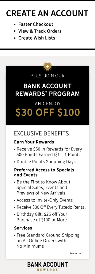 My Account Bar Rewards Banner