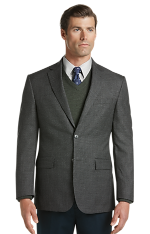 Traveler Collection Tailored Fit Houndstooth Check Sportcoat