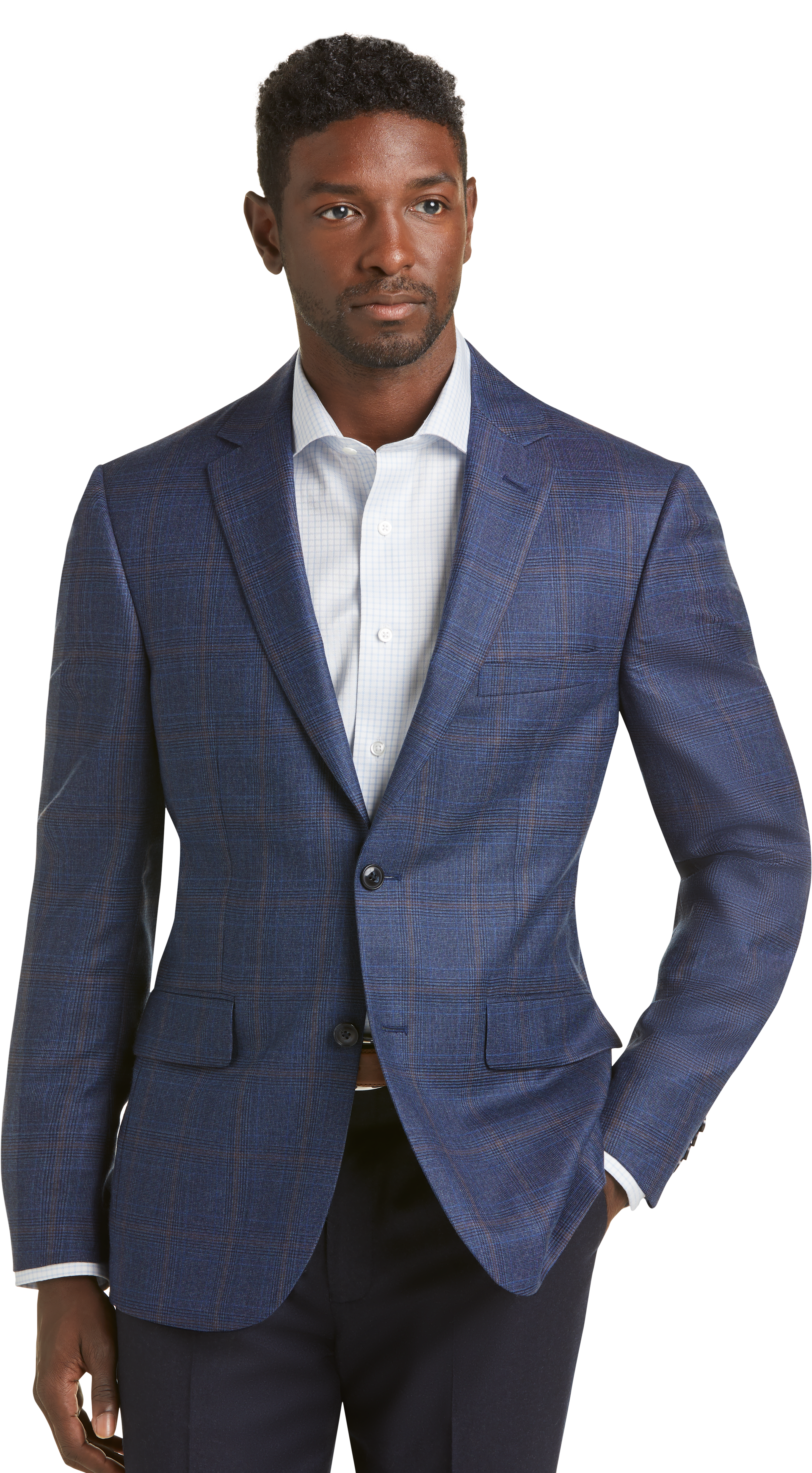 Reserve Collection Tailored Fit Plaid Sportcoat CLEARANCE - All ...