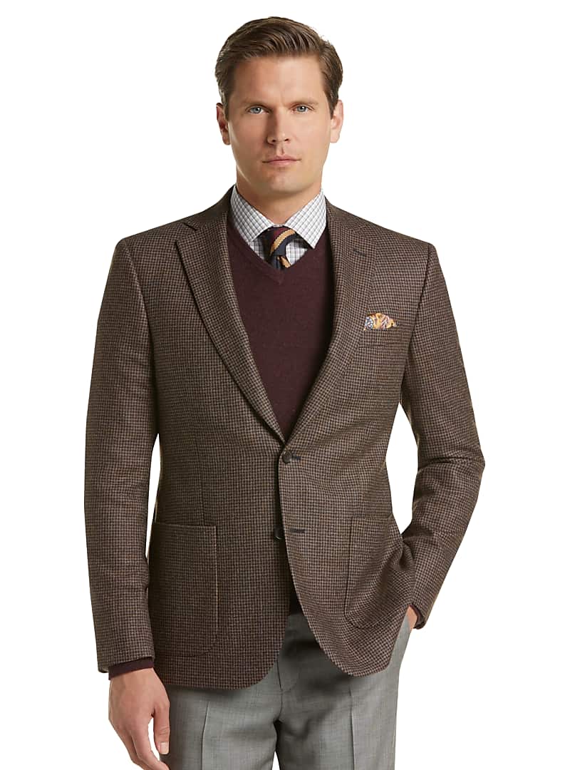 Reserve Collection Tailored Fit Houndstooth Sportcoat - Big & Tall ...