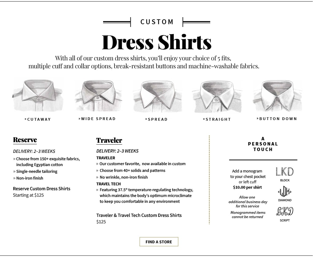 Custom Suits & Custom Dress Shirts - Custom Clothing For Men | JoS. A. Bank