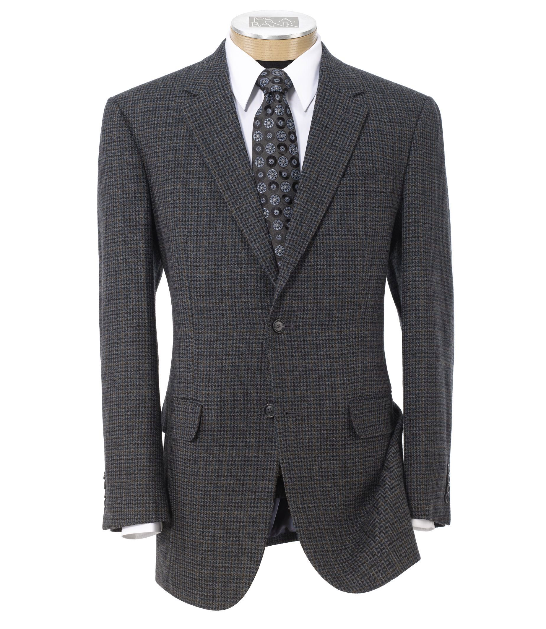 Traveler Collection Regal Fit 2 Button Wool Sportcoat - All Big & Tall ...