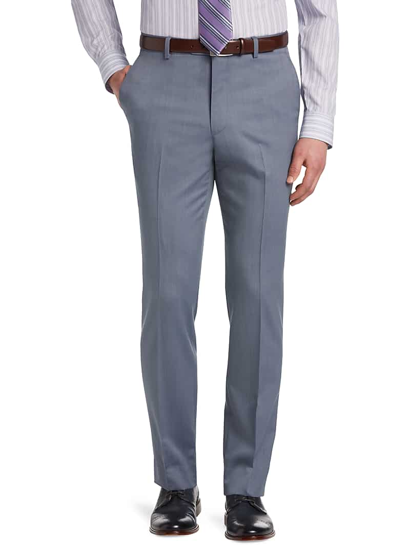 Signature Collection Tailored Fit Flat Front Dress Pants - Ready for ...