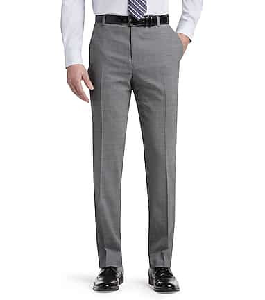 1905 Collection Tailored Fit Flat Front Dress Pants Big Tall