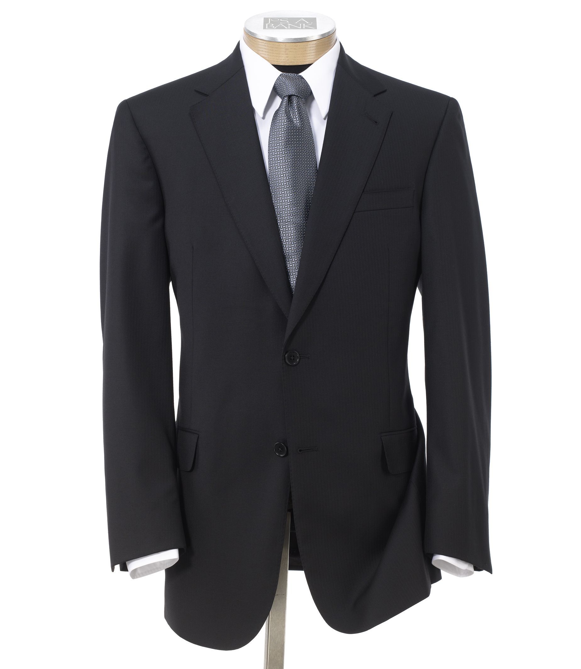 Signature Gold Collection Tailored Fit Herringbone Suit Signature