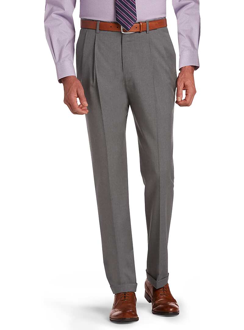 Signature Collection Traditional Fit Pleated Dress Pants CLEARANCE