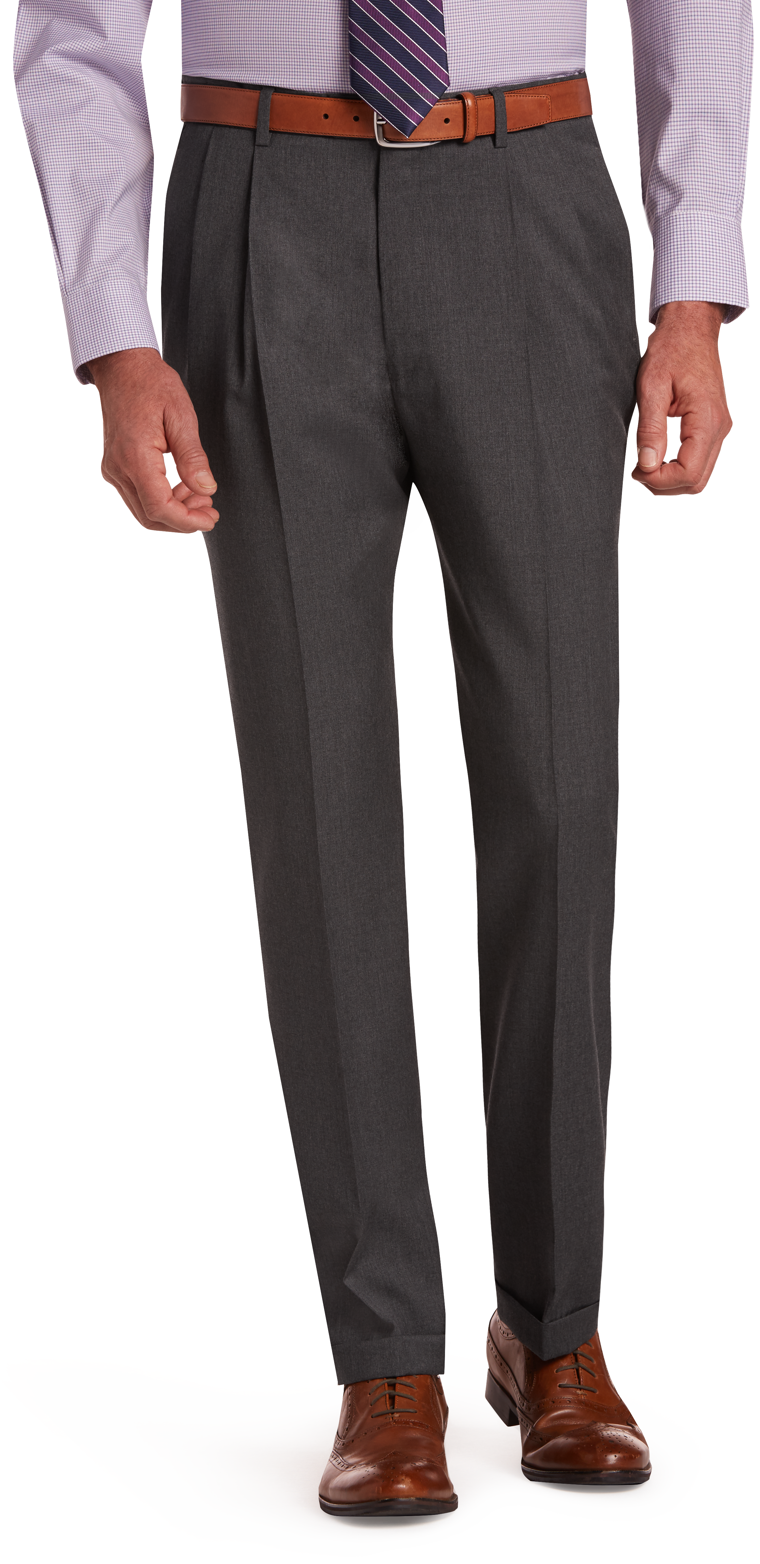 formal pleated pants