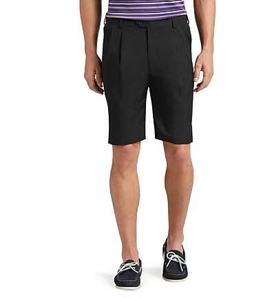 David Leadbetter Traditional Fit Pleated Front Performance Golf