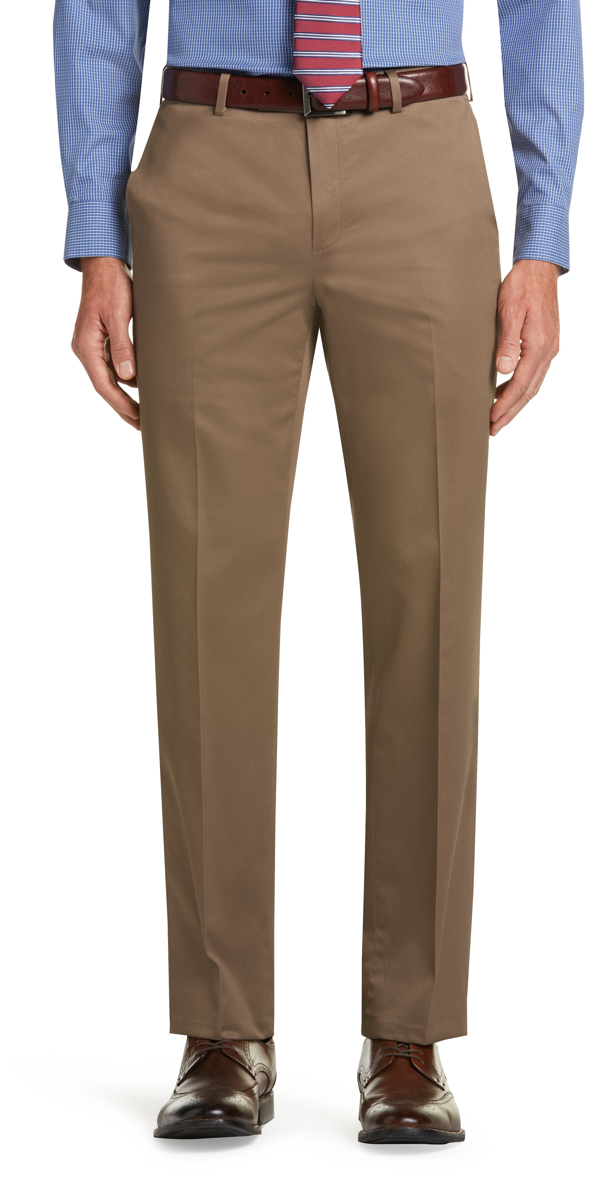 flat front trousers