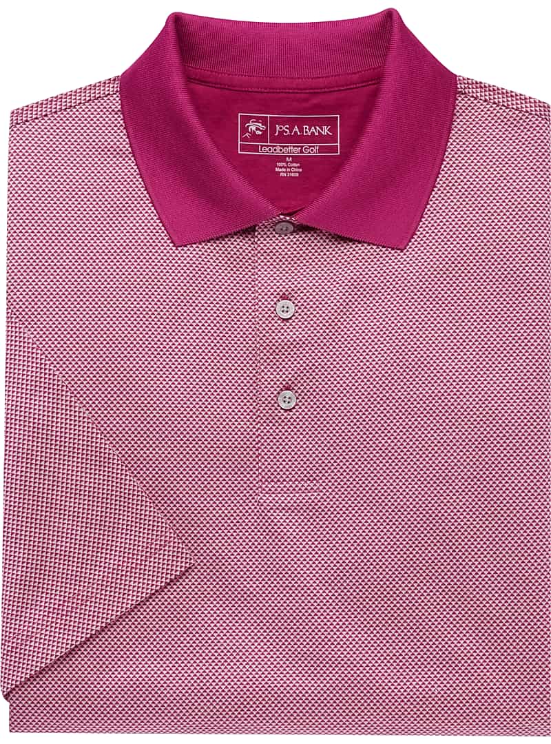 David Leadbetter Traditional Fit Short Sleeve Polo