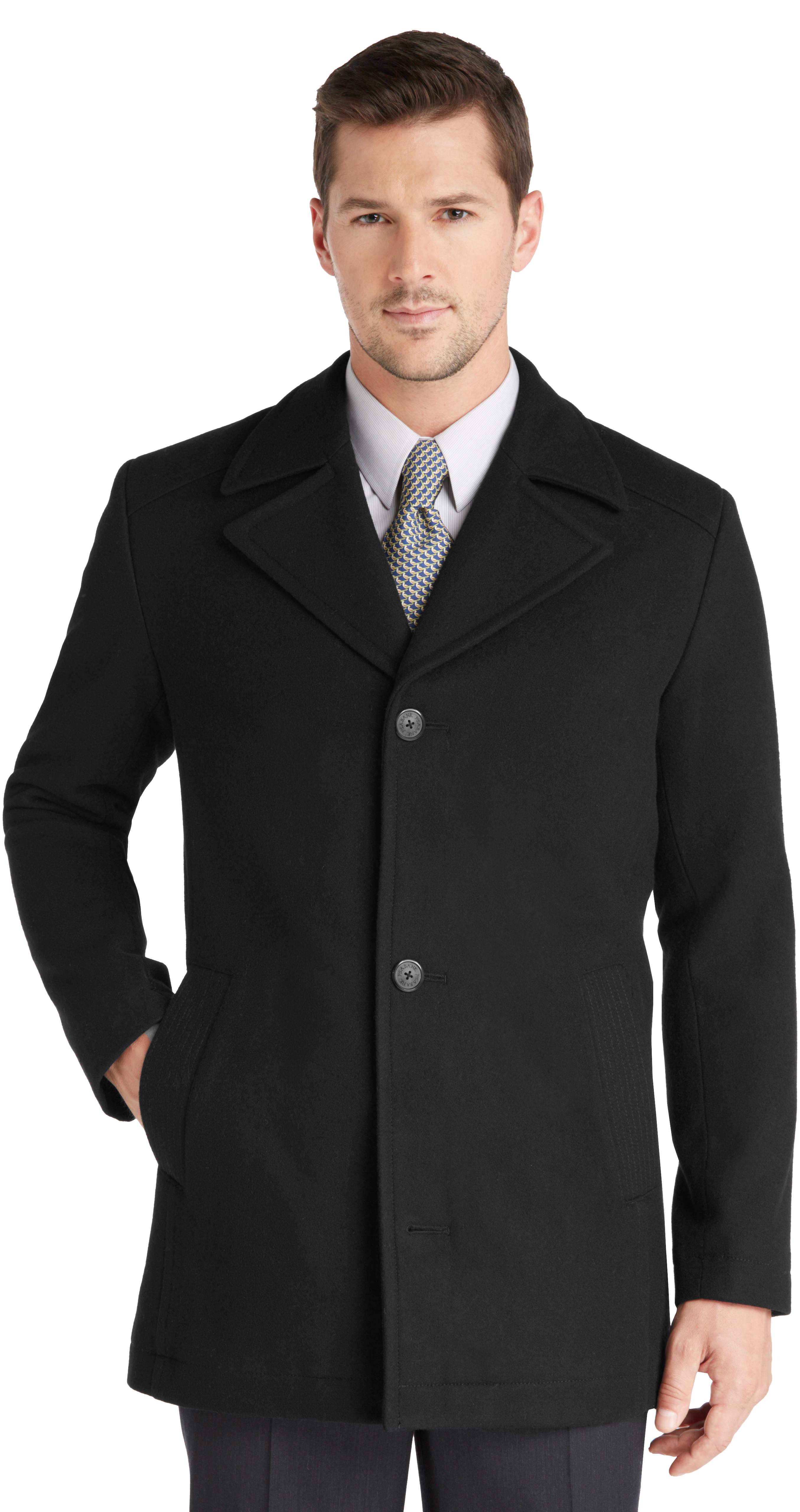 Classic Collection Traditional Fit 3/4 Length Car Coat - | Jos A Bank