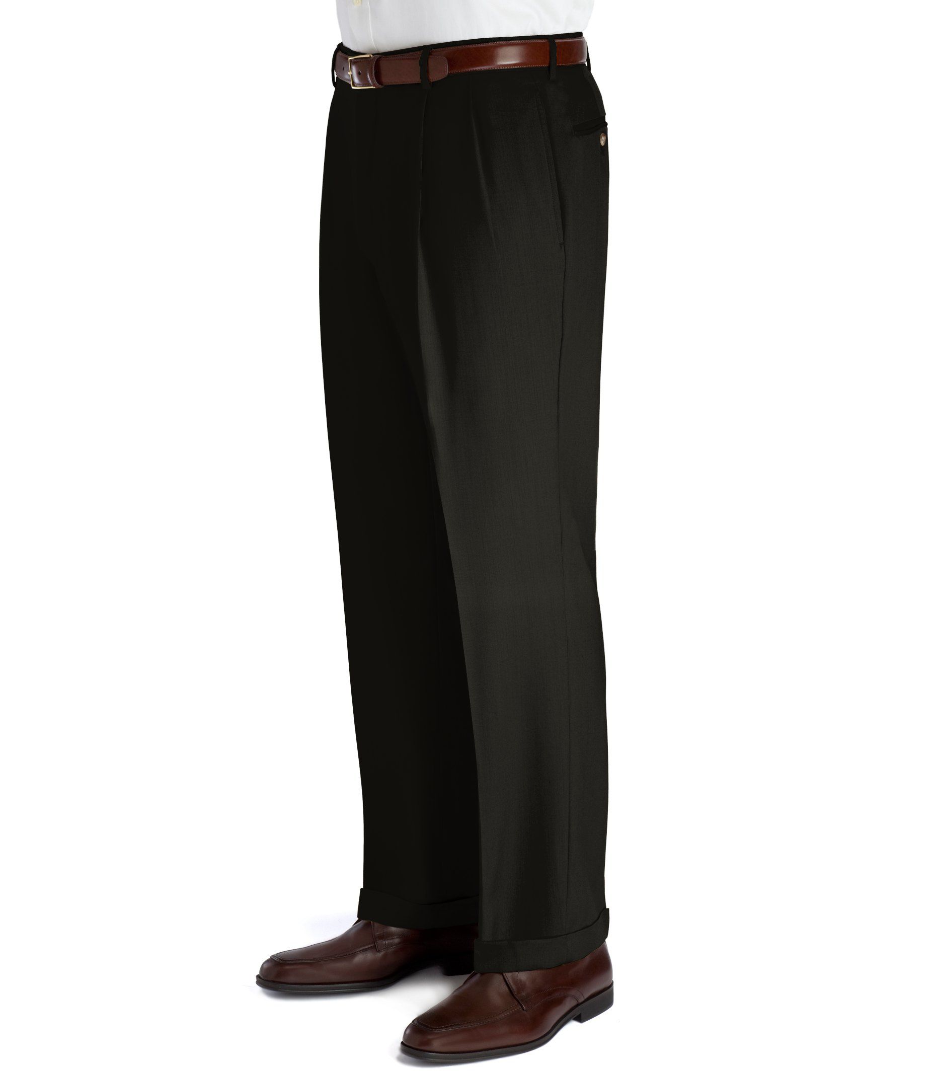 Executive Collection Traditional Fit Pleated Front Dress Pants