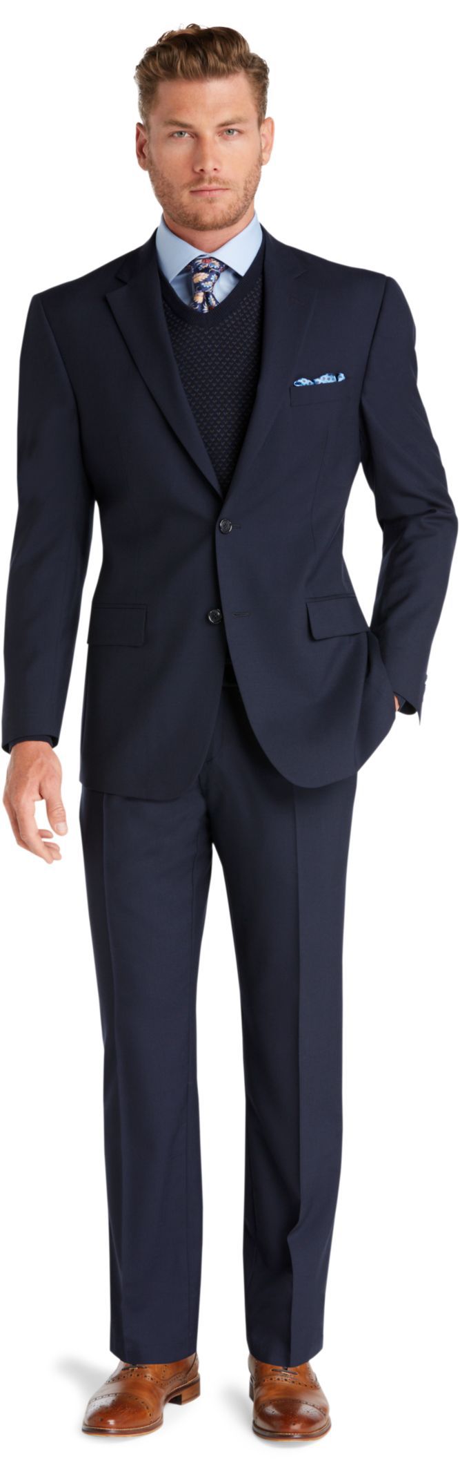 Executive Collection Traditional Fit Suit - Big & Tall - Big & Tall