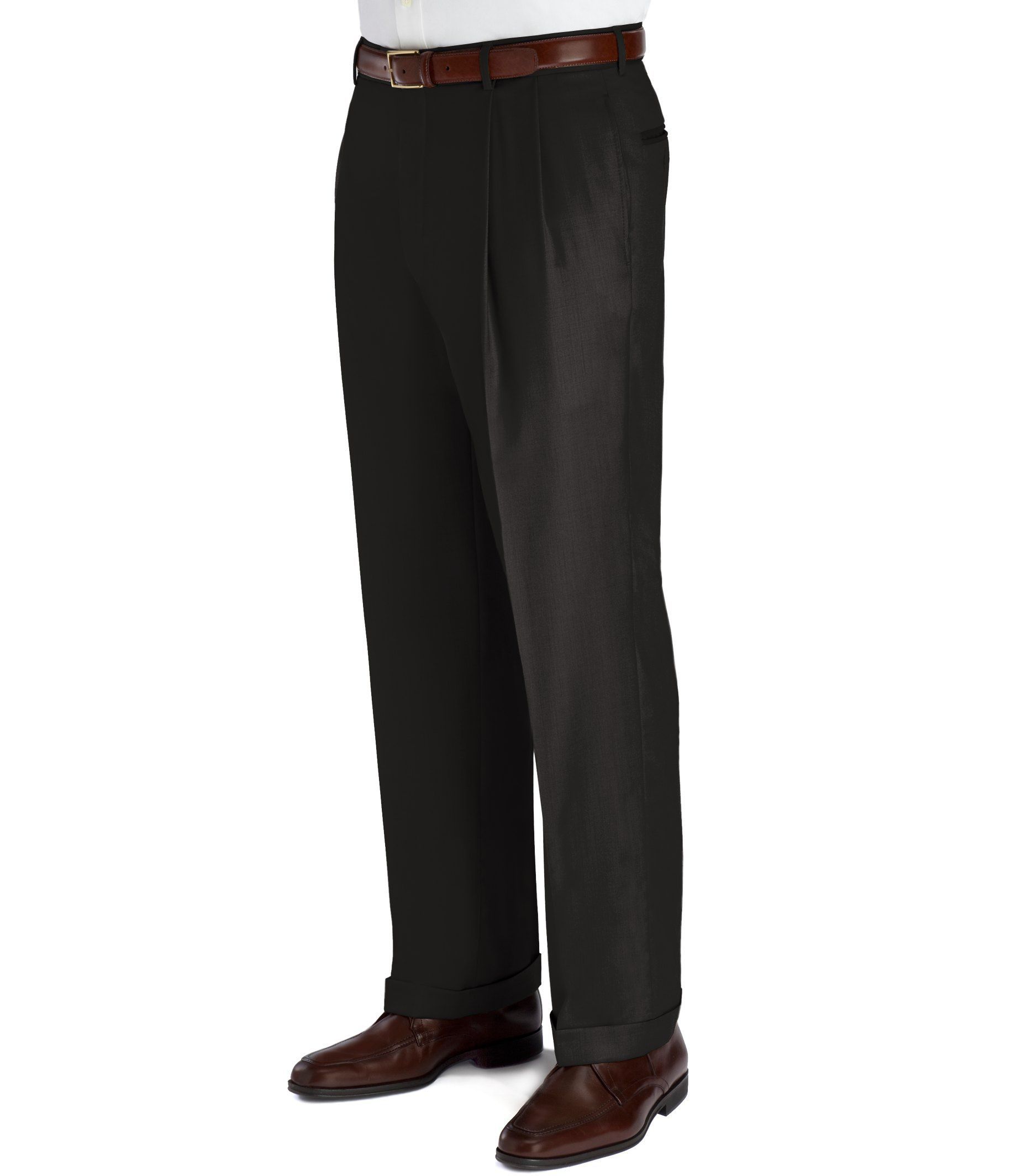 Signature Collection Traditional Fit Pleated Dress Pant - Big & Tall ...