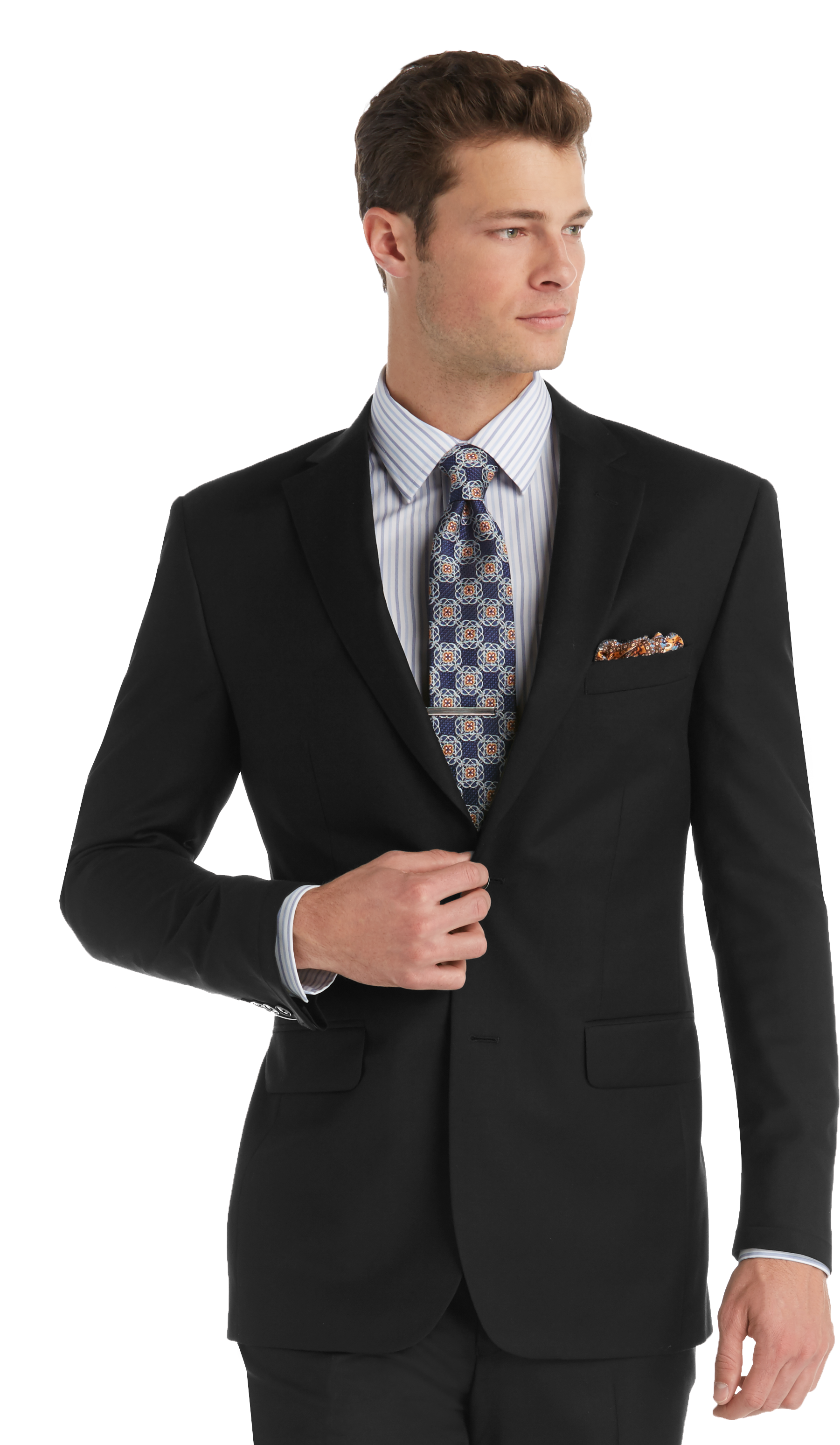 Mens Ex-Hire Black Two Button Suit Jacket Various sizes /& lengths available