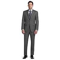 Deals List: Signature Collection Tailored Fit Pindot Windowpane Suit 