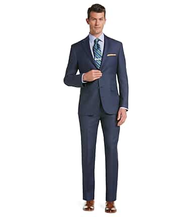 Sharkskin Suit Tailored Fit Traveler Suit Collection Jos A Bank