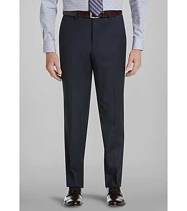 1905 Collection Tailored Fit Suit Separate Flat Front Pants With