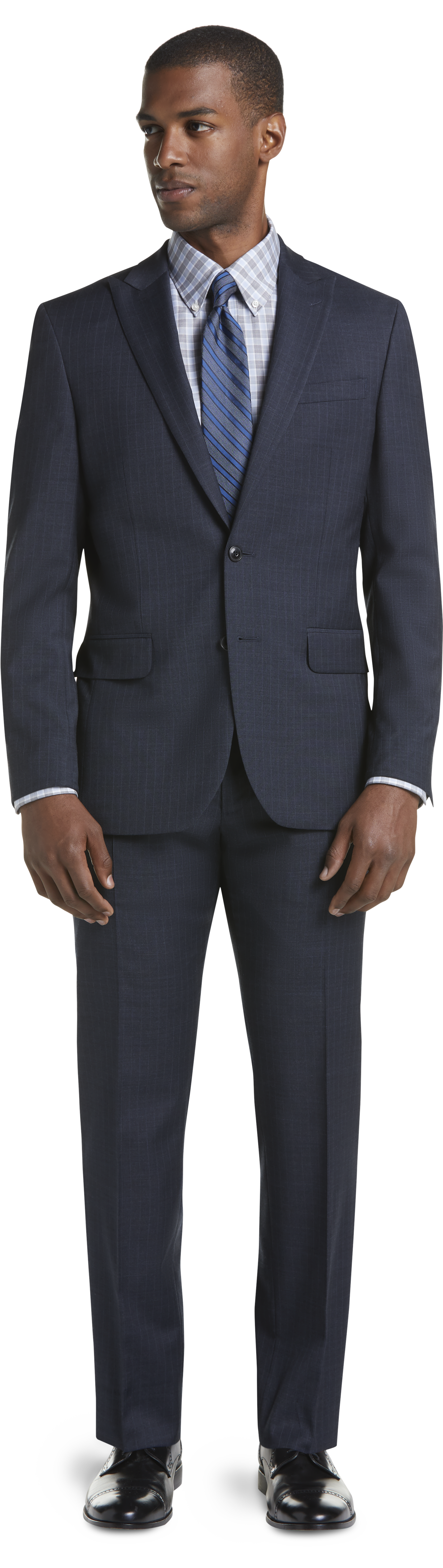 1905 Collection Slim Fit Stripe organica® Suit with brrr°® comfort ...