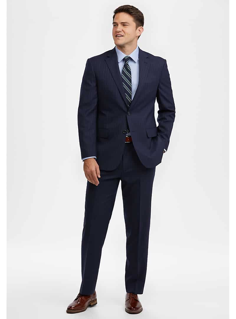 Executive Collection Tailored Fit Pinstripe Suit - Executive Suits ...