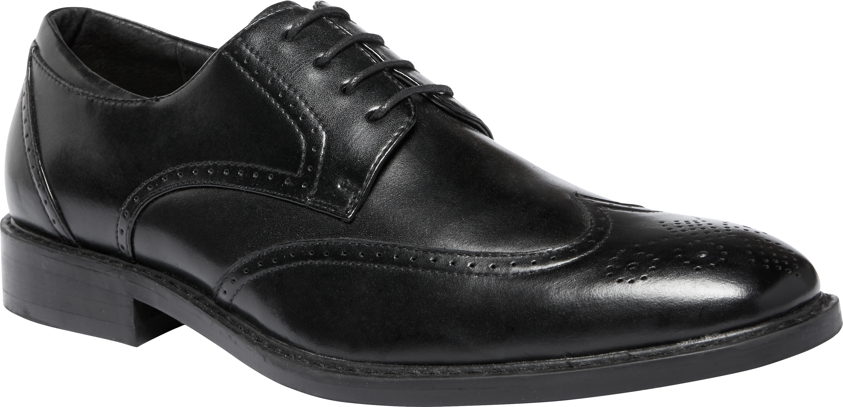 joseph abboud black wingtip lace up shoes
