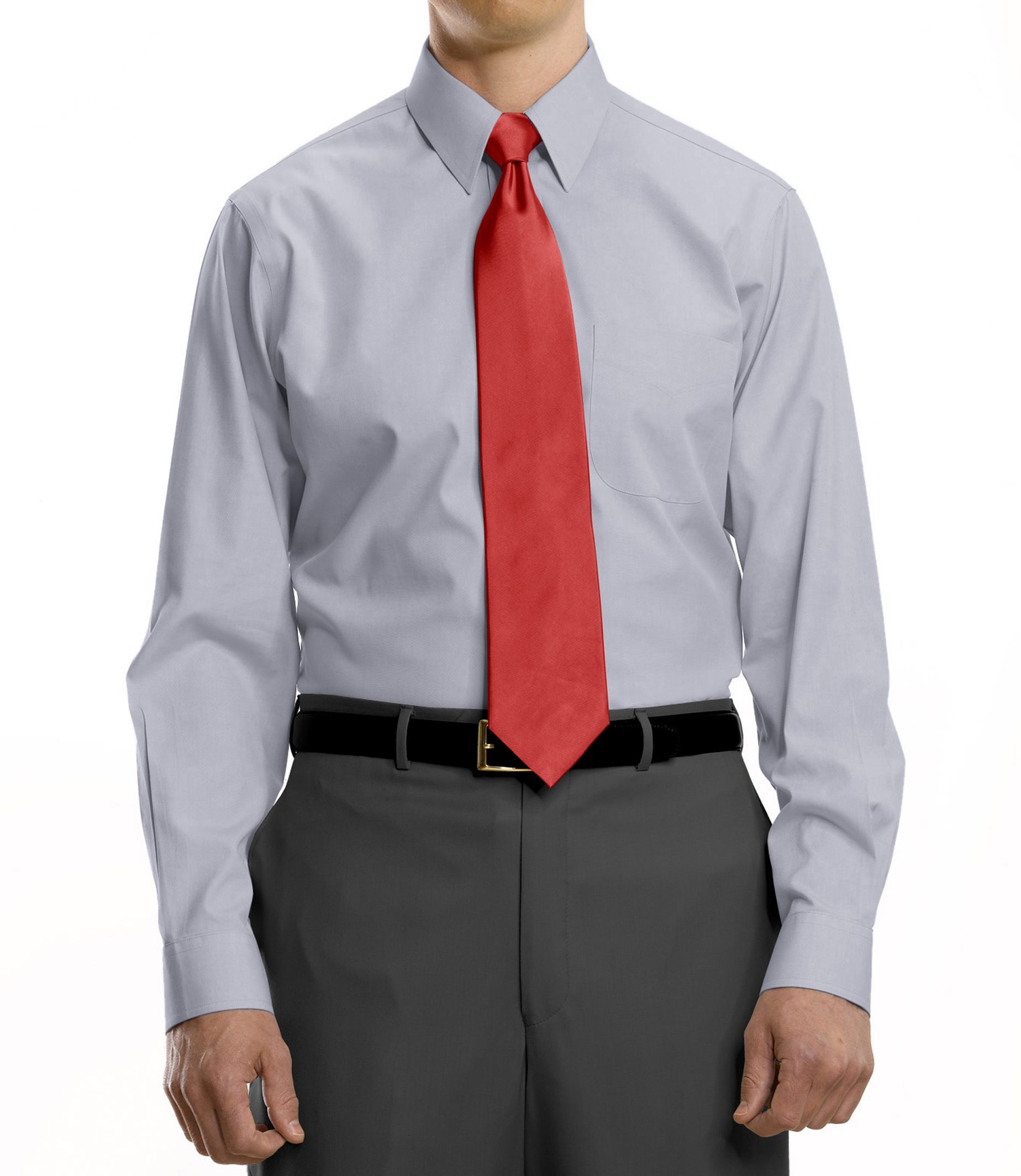 Traveler Collection Tailored Fit Point Collar Dress Shirt Big & Tall