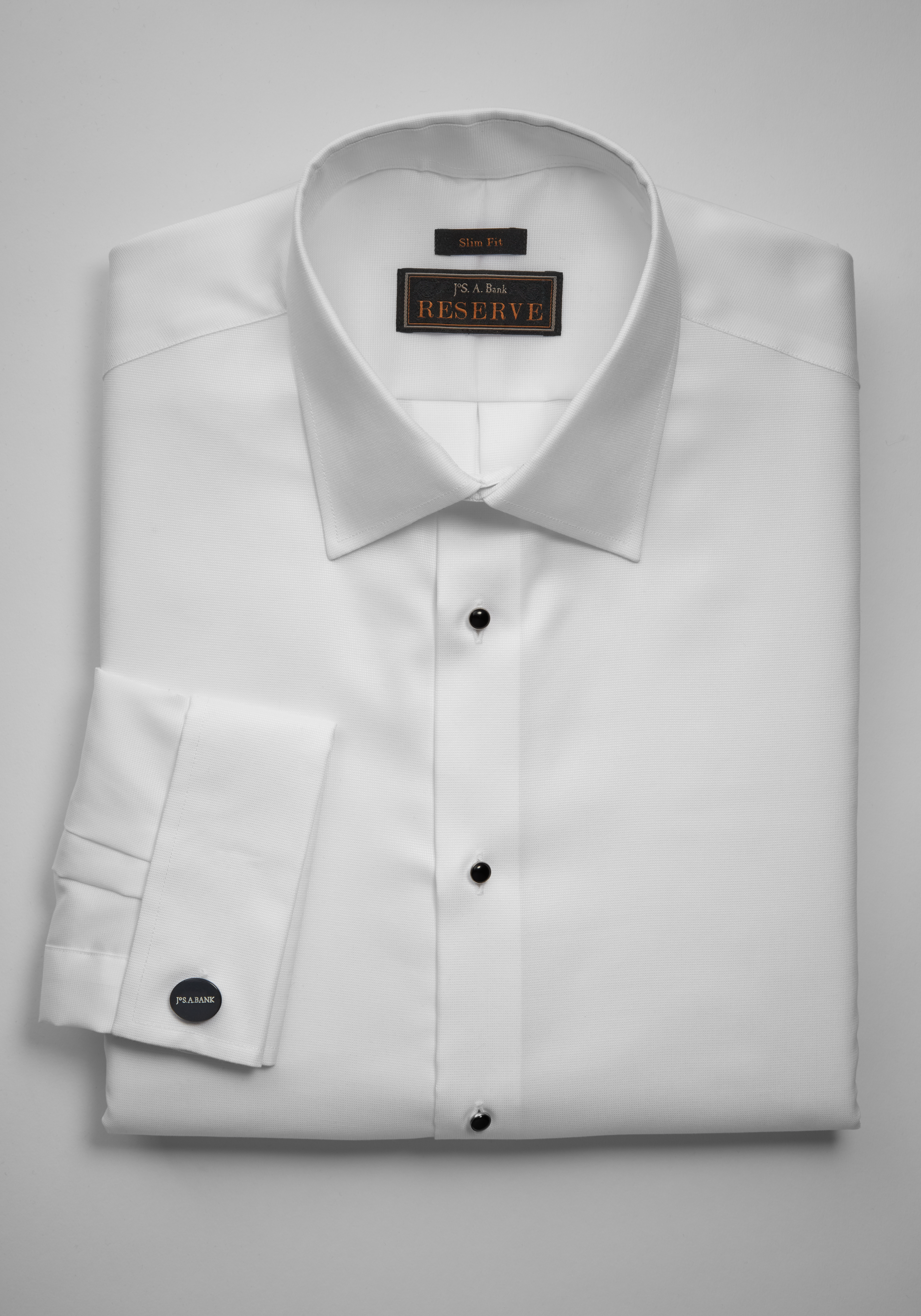 jos a bank ivory dress shirt