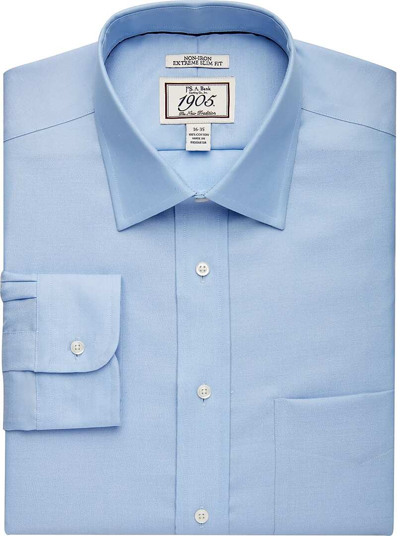 1905 Collection Extreme Slim Fit Spread Collar Dress Shirt Men's Pink