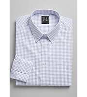 Traveler Collection Slim Fit Point Collar Check Dress Shirt