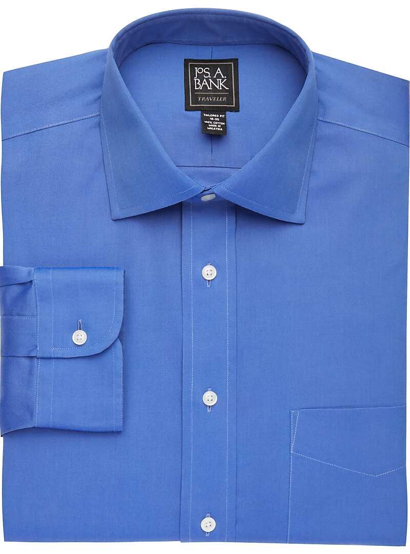 Traveler Collection Tailored Fit Spread Collar Dress Shirt - Big & Tall ...