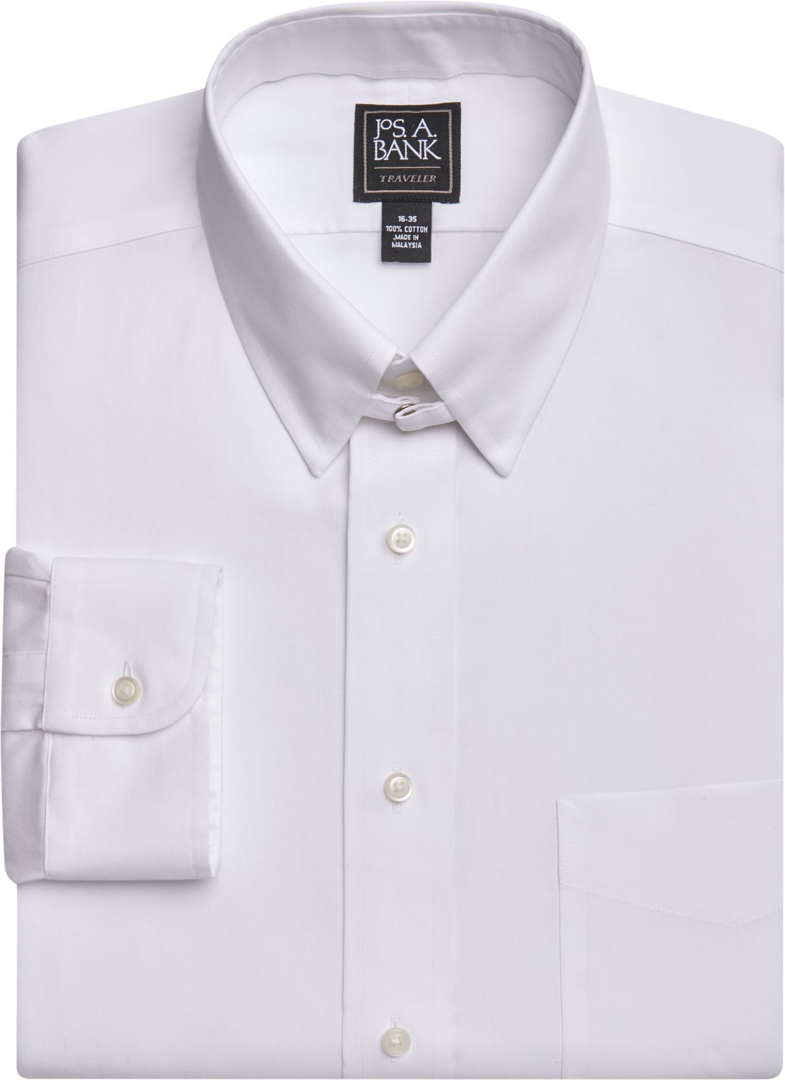 Tab Collar Dress Shirt - Traditional Fit Wrinkle Free | JoS A. Bank