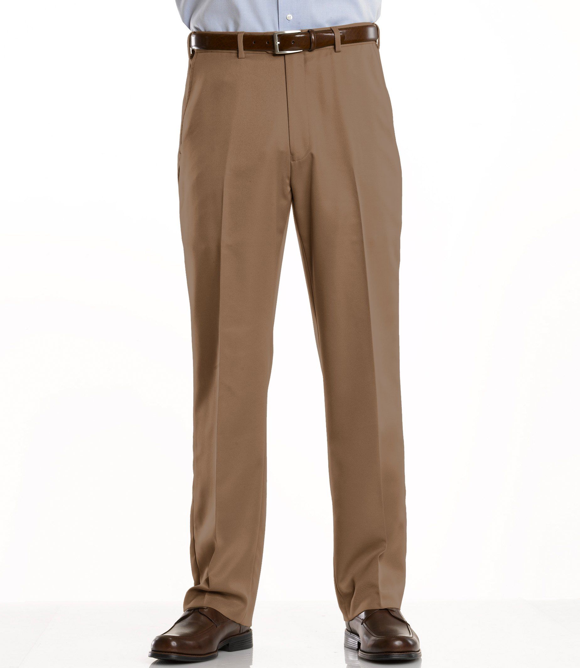 David Leadbetter’s Traditional Fit Plain Front Performance Golf Pants