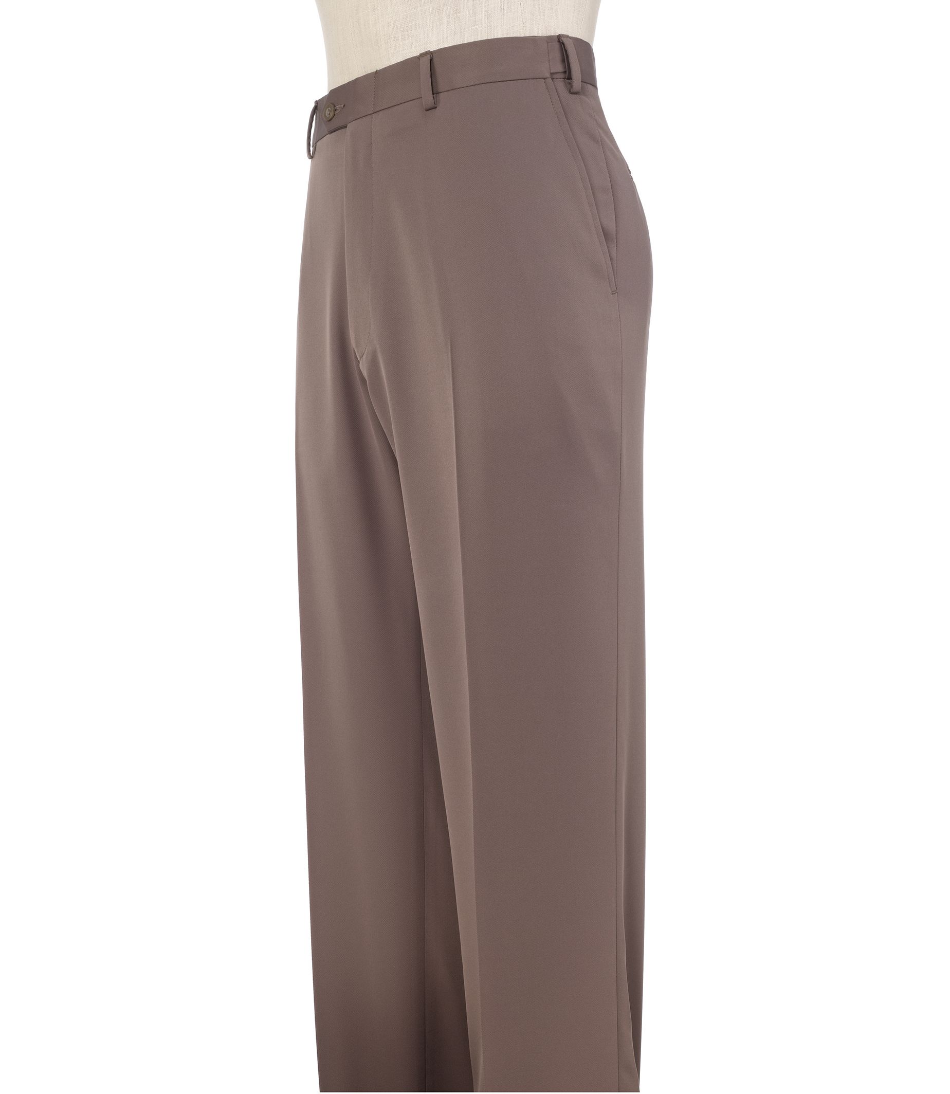 David Leadbetter’s Traditional Fit Plain Front Performance Golf Pants