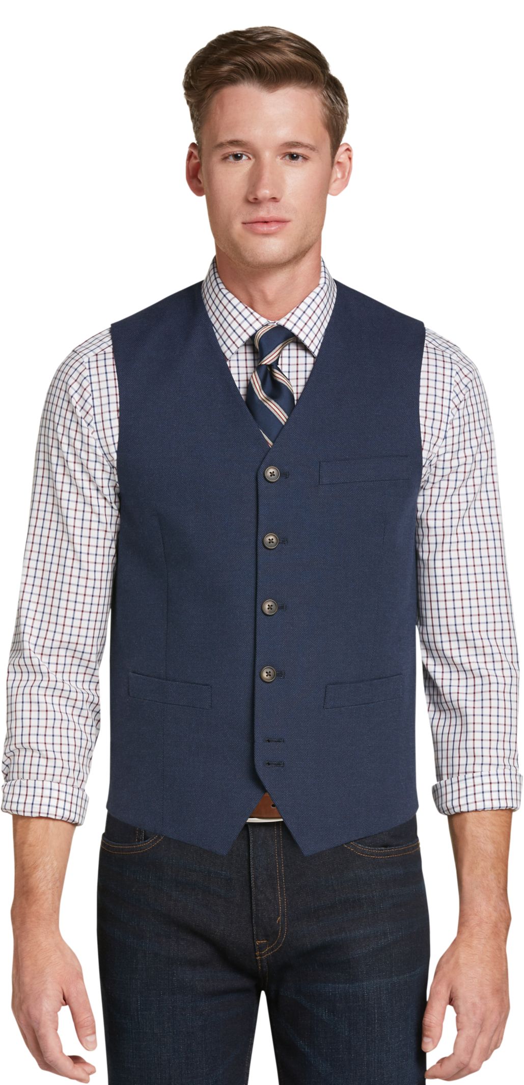 1905 Collection Traditional Fit Pique Vest - Big & Tall CLEARANCE - All ...