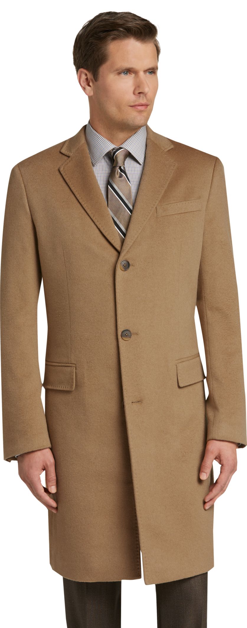 Executive Collection Tailored Fit Overcoat - Big & Tall - All Big ...