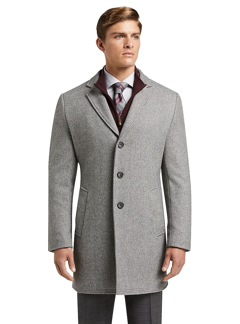 1905 Collection Tailored Fit Twill Topcoat - Big & Tall - New Arrivals ...