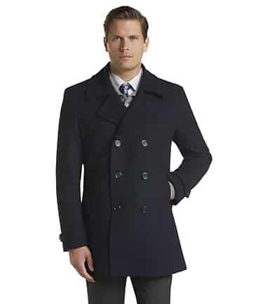 Reserve Collection Tailored Fit Peacoat Big Tall All Big