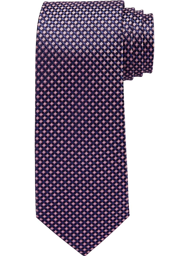 Reserve Collection Mini Square Tie - Men's Pink Apparel | Jos A Bank