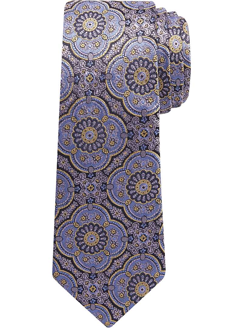 Reserve Collection Rounded Medallion Tie - Reserve Ties | Jos A Bank