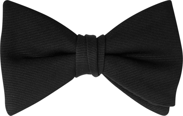 Black Grosgrain Bow Tie (8960VWBLK)