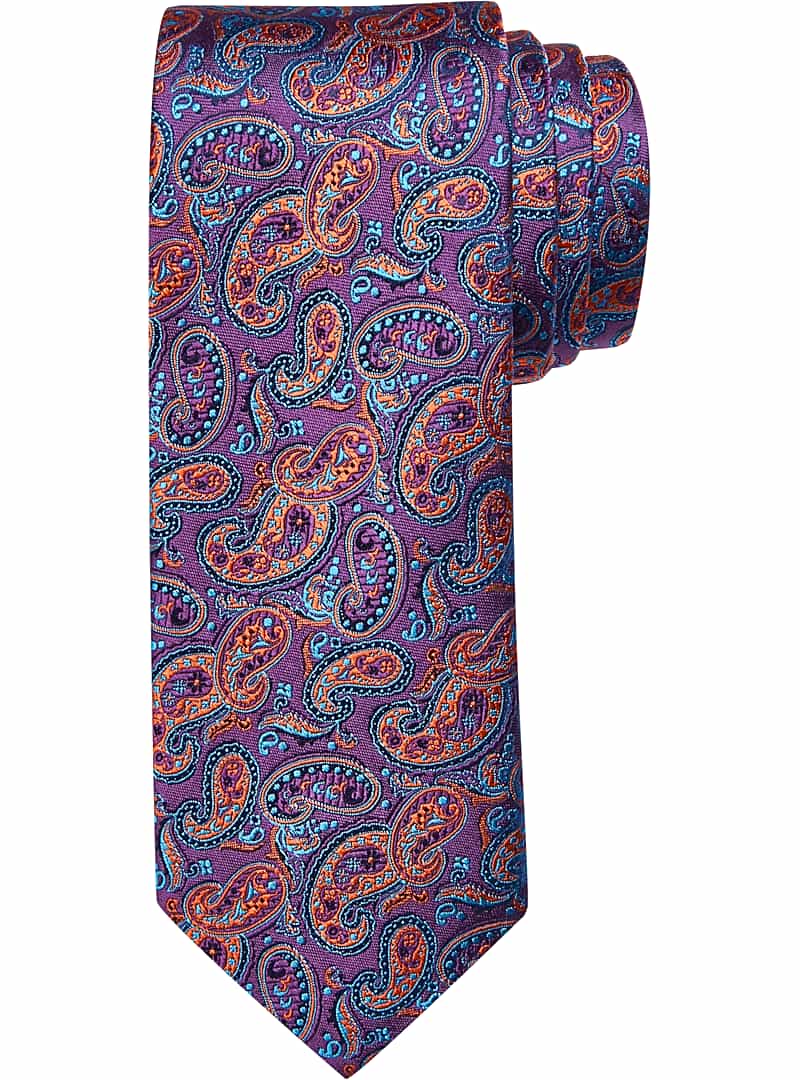 Reserve Collection Multi Paisley Tie - Men's Pink Apparel | Jos A Bank