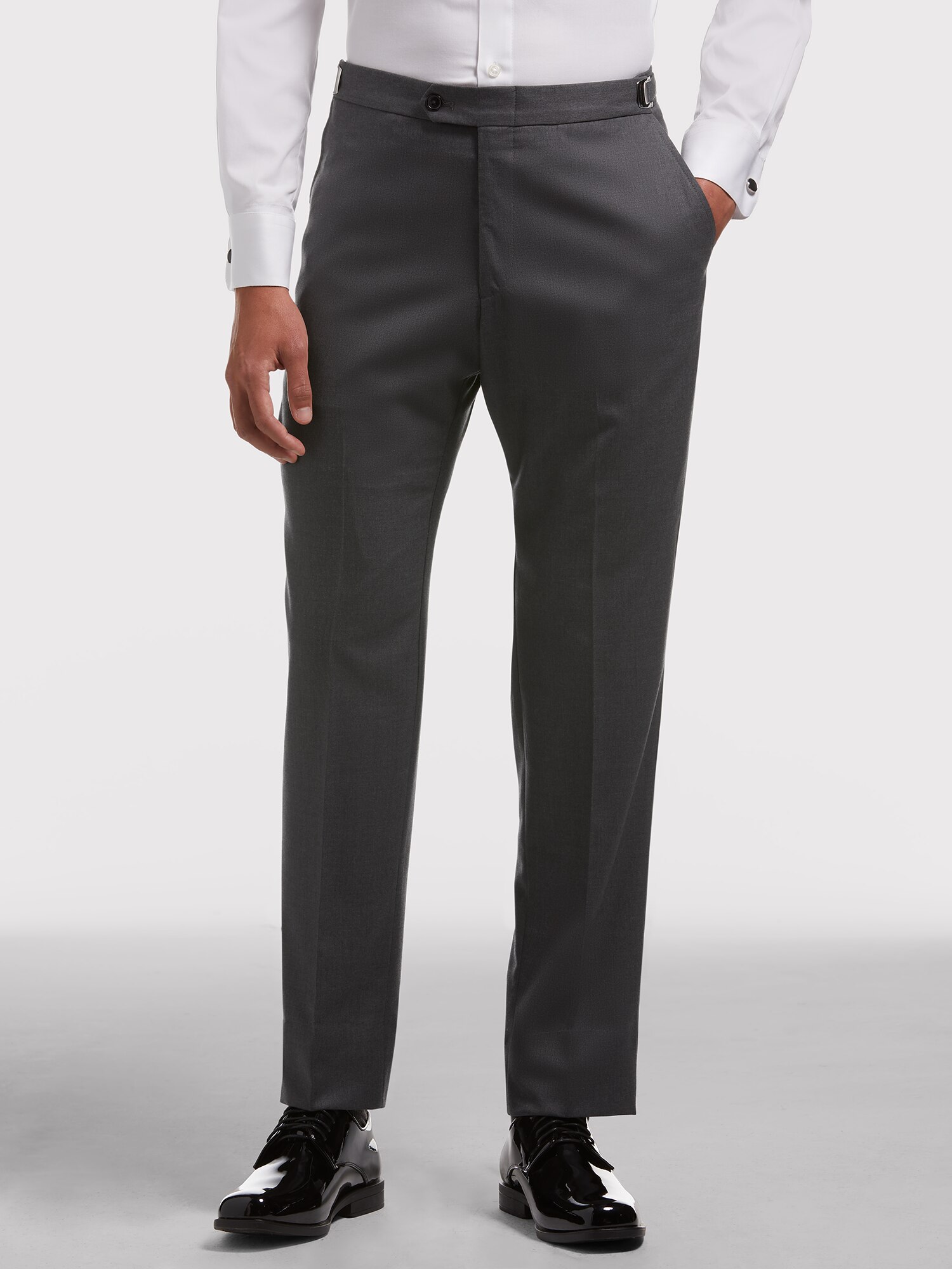 Dark Gray Notch Lapel Tuxedo by Joseph Abboud