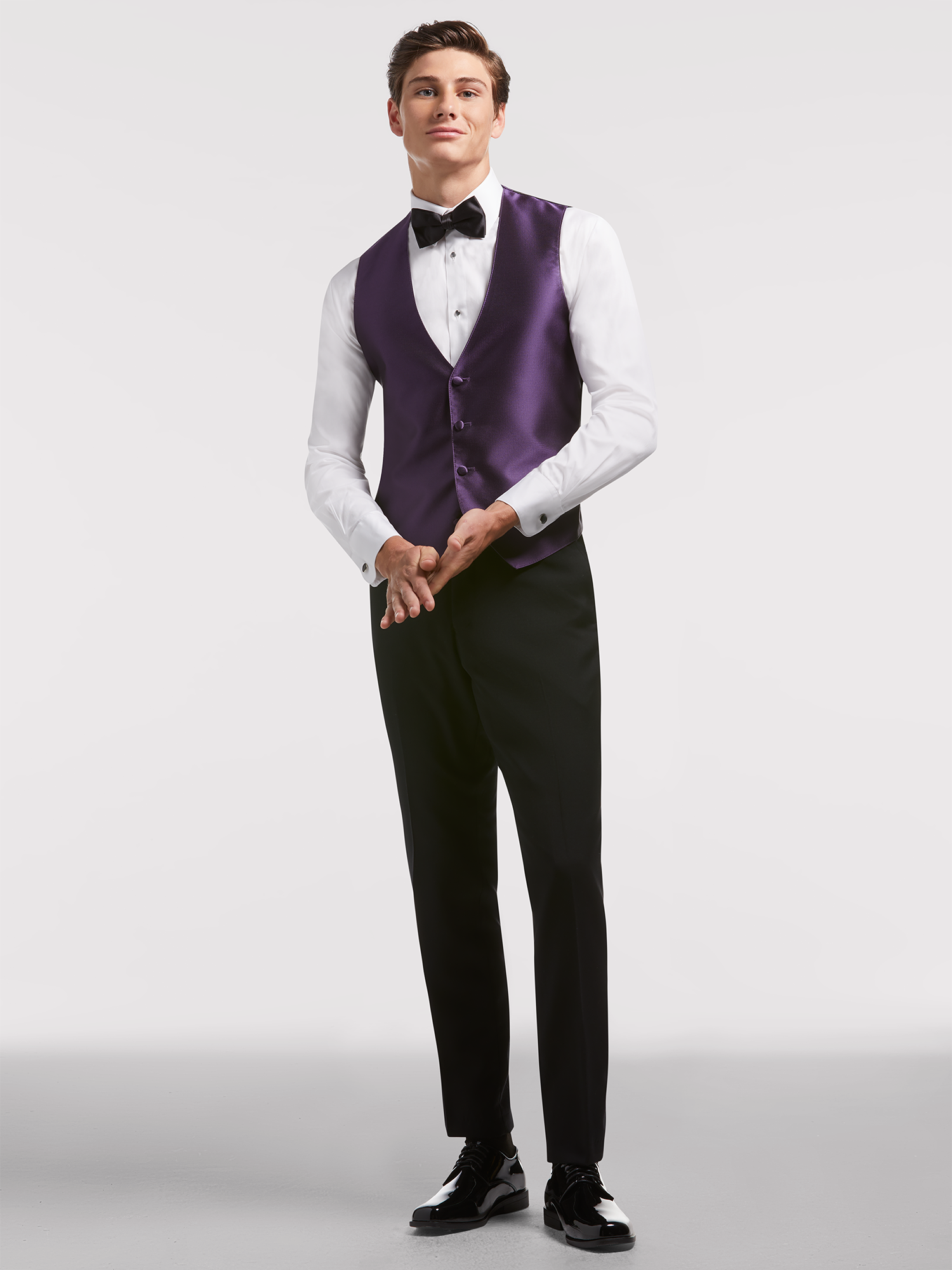 Black Shawl Lapel Tuxedo by Calvin Klein