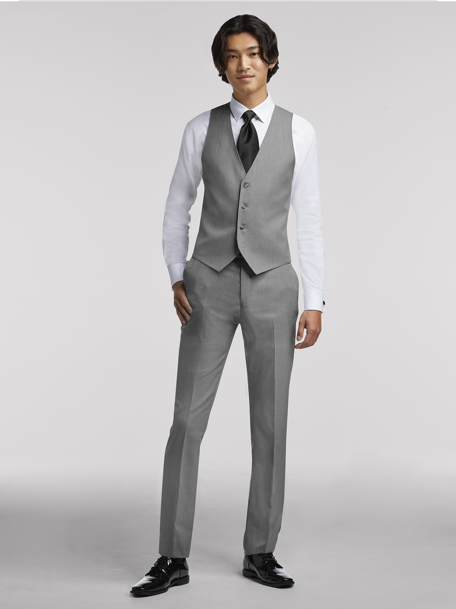 Vintage Men's Gray Suit by Pronto Uomo