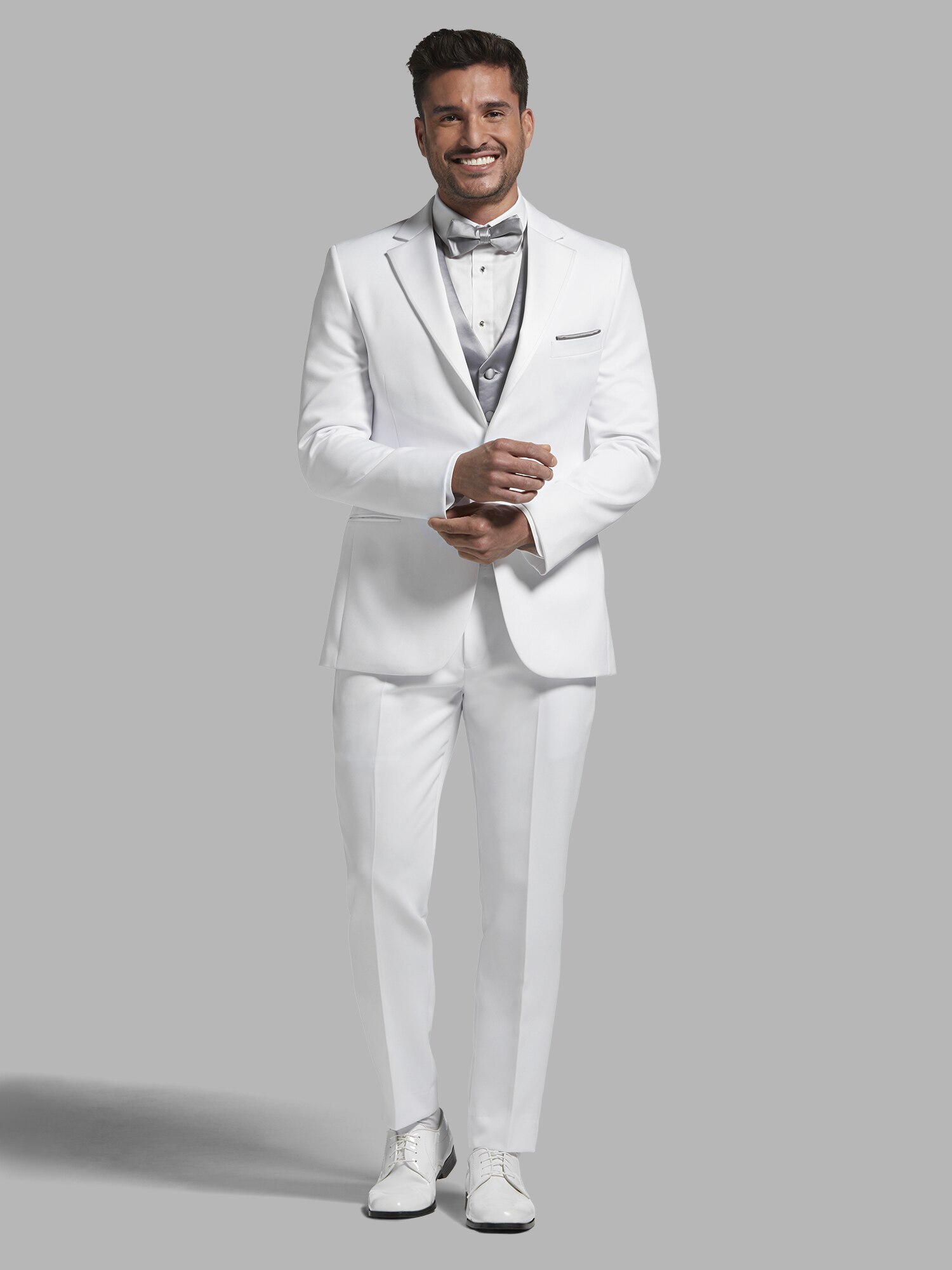Pronto Uomo White Notch Suit