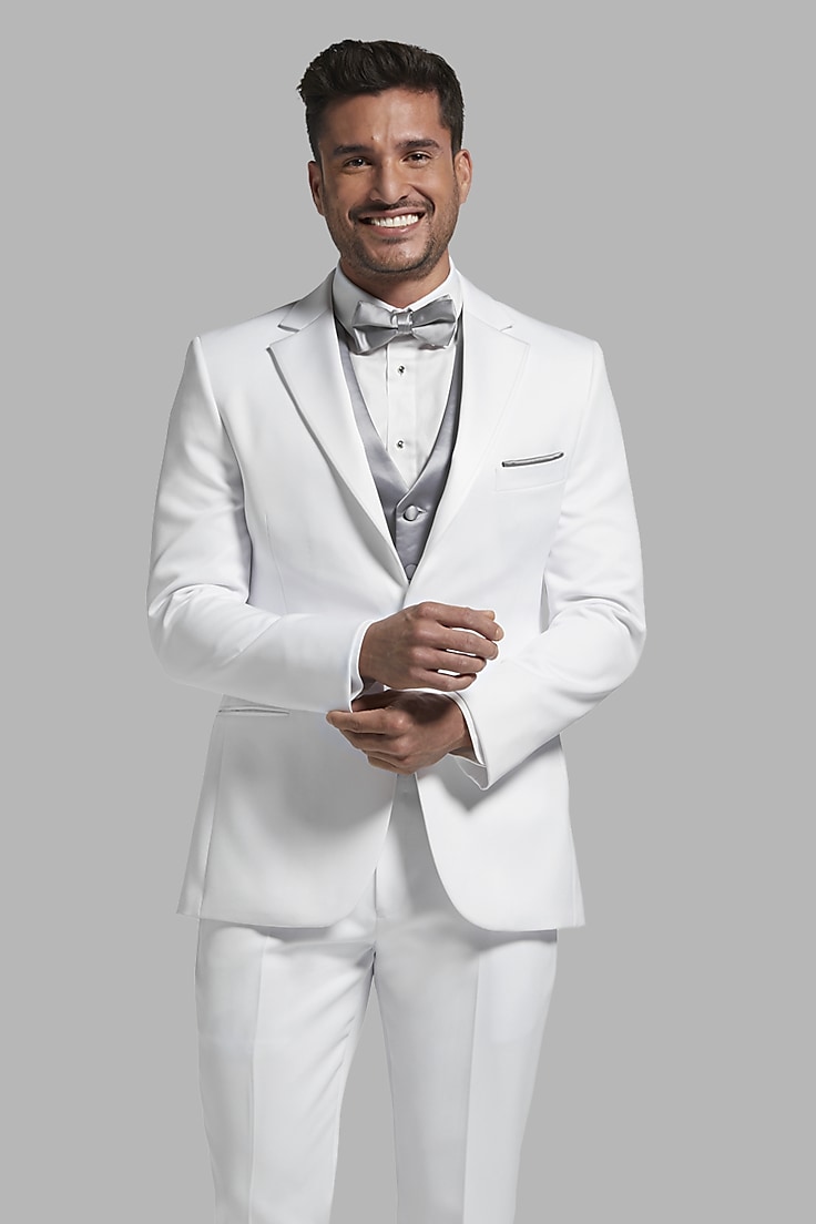 Pronto Uomo White Notch Suit