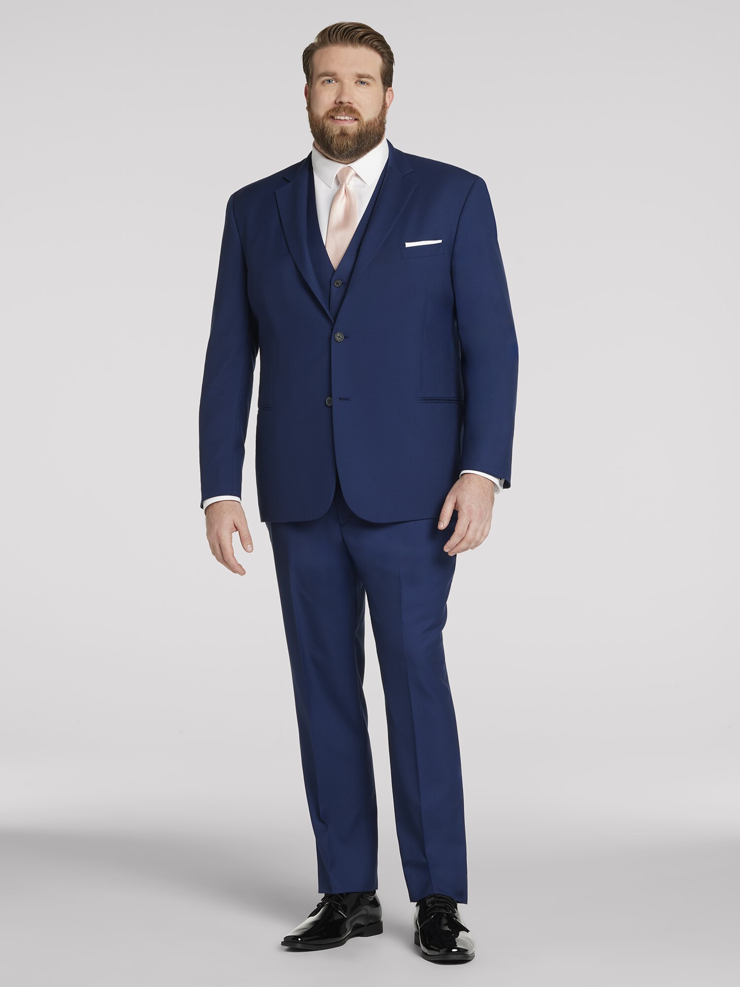 Navy Regular Fit Essential Suit Jacket