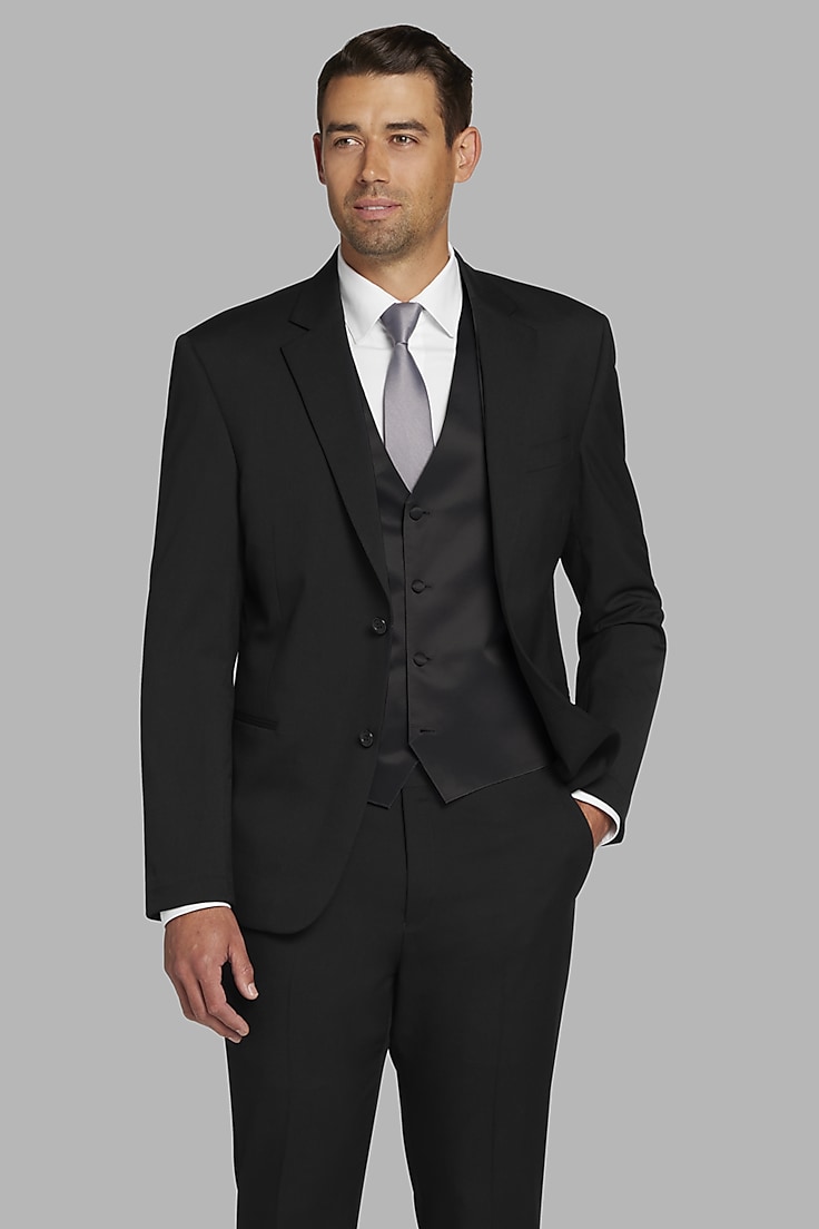 Awearness Kenneth Cole Performance Wool Black Suit