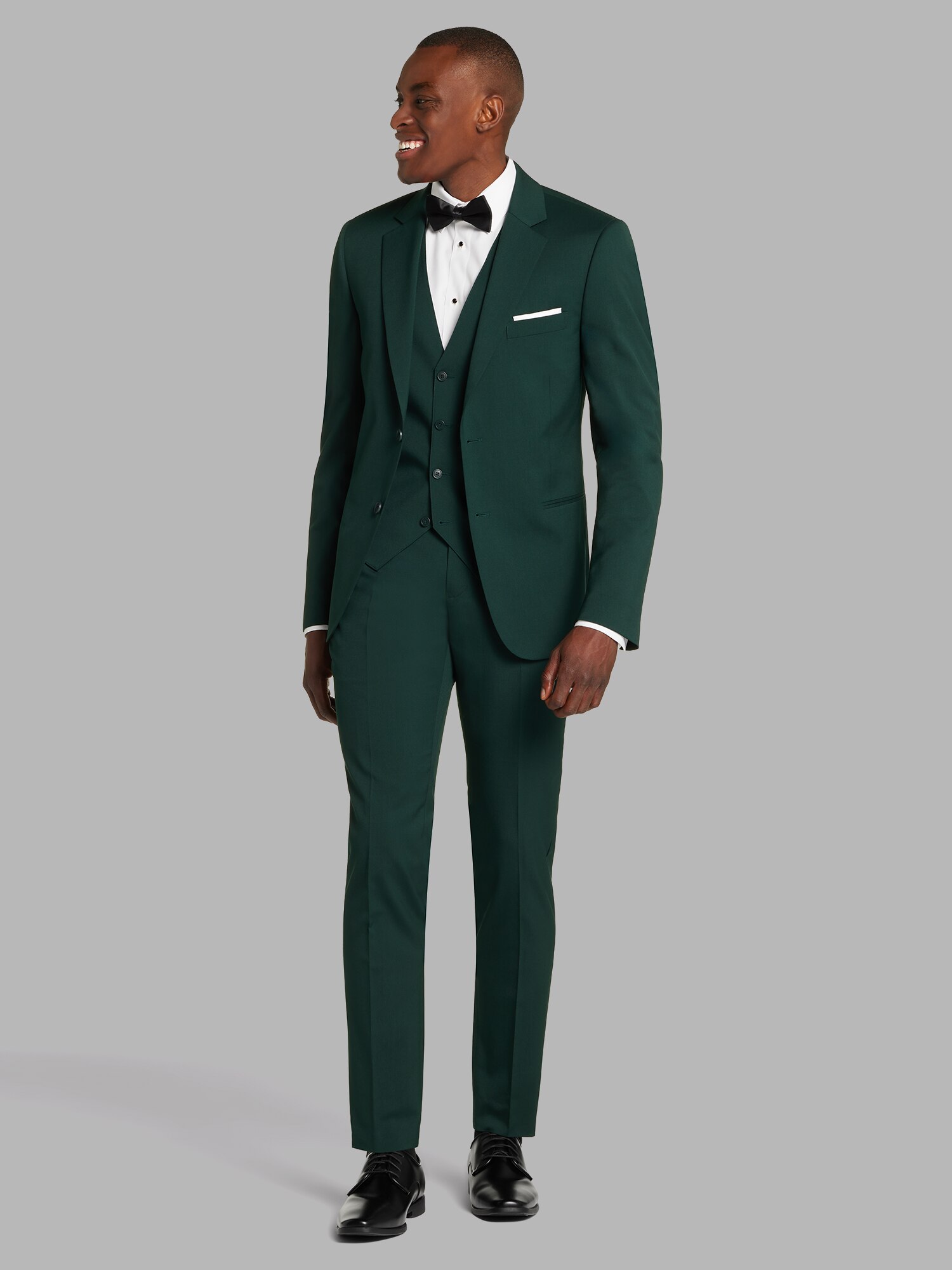 Awearness Kenneth Cole  Performance Wool Green Suit