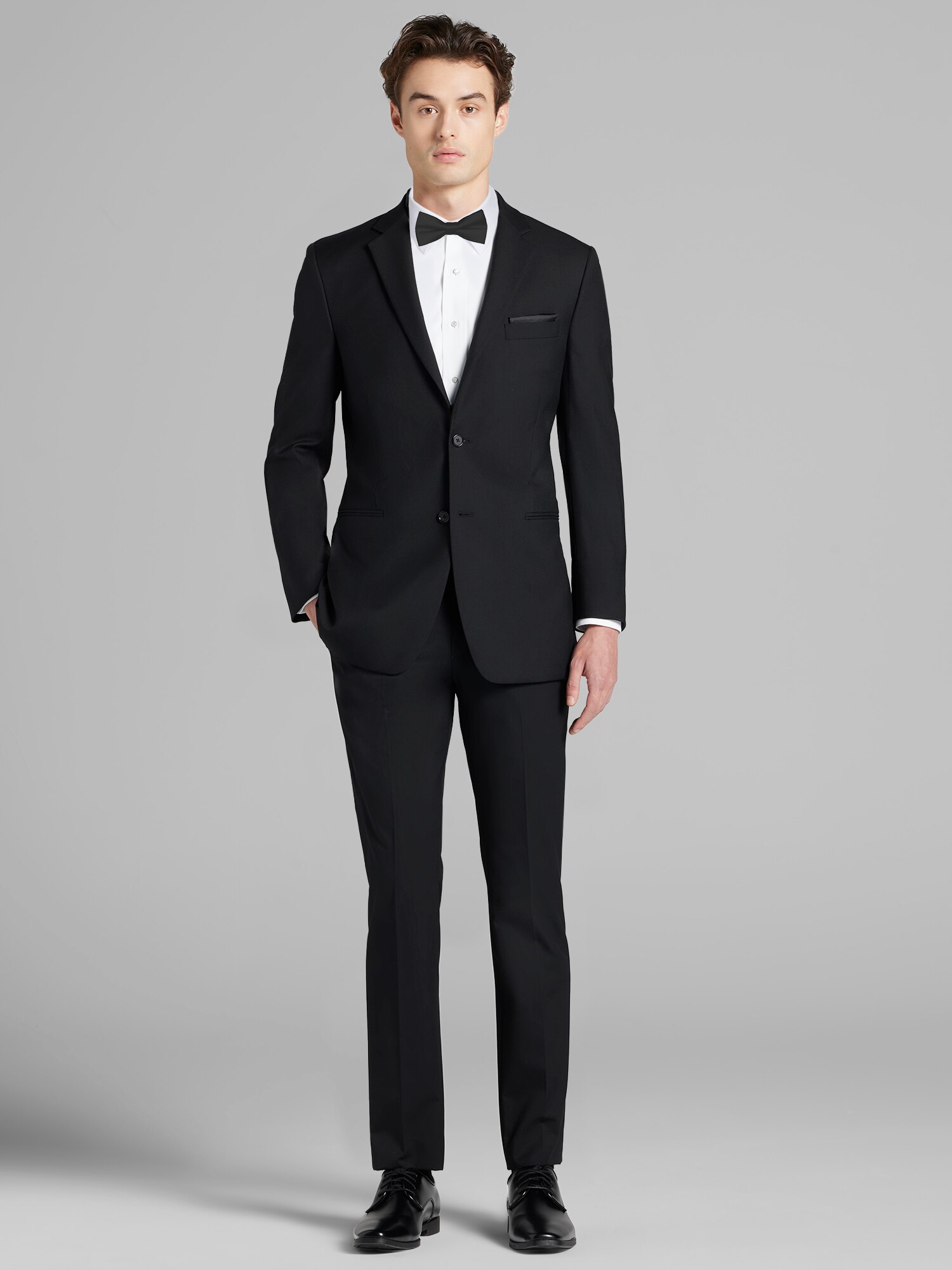 Pronto Uomo Black Notch Lapel Suit